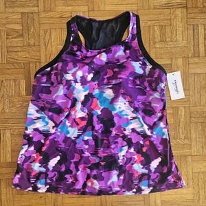 NWT‎ Swimsuits for All Tropical  Molded Cup Swimsuit Swim Top Size 20